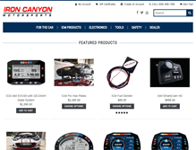 Tablet Screenshot of ironcanyonmotorsports.com